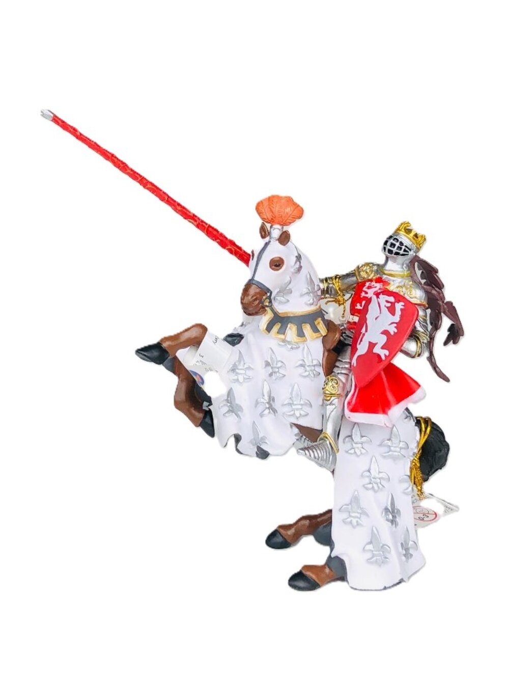 Papo King of the Red Dragon Knight and White Horse Figurines New w/Tag
